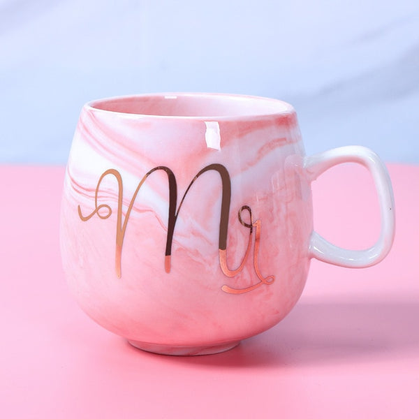 Flamingo Coffee Mugs Ceramic Mug Travel Cup ins marble pattern couple ceramic cup unicorn mug 300-400ml