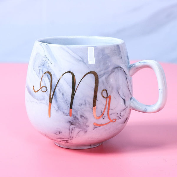 Flamingo Coffee Mugs Ceramic Mug Travel Cup ins marble pattern couple ceramic cup unicorn mug 300-400ml