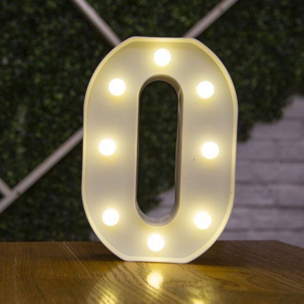 Decorative Letters Alphabet Letter LED Lights Luminous Number Lamp Decoration Battery Night Light Party Baby Bedroom Decoration