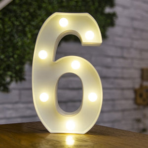 Decorative Letters Alphabet Letter LED Lights Luminous Number Lamp Decoration Battery Night Light Party Baby Bedroom Decoration