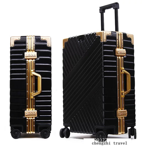 Carrylove 20"24"26"29" Inch Aluminium Frame Suitcase Box Strong Business Trolley Luggage Bag On Wheels