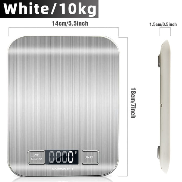 Digital Kitchen Scale, LCD Display 1g/0.1oz Precise Stainless Steel Food Scale for Cooking Baking weighing Scales Electronic