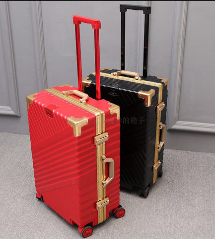 Carrylove 20"24"26"29" Inch Aluminium Frame Suitcase Box Strong Business Trolley Luggage Bag On Wheels