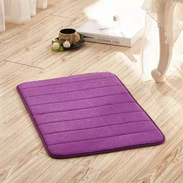 Household coral fleece bathroom floor mats thickened absorbent non-slip memory foam washable carpet bathroom floor mats