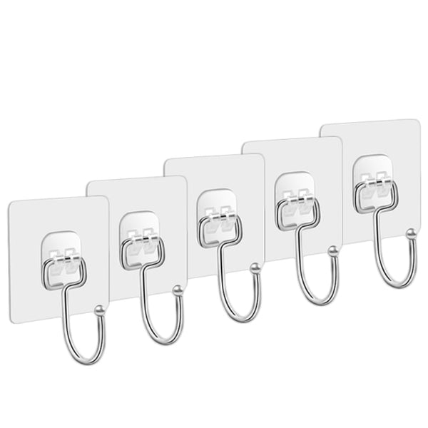 20/10 Pcs Hooks Transparent Strong Self Adhesive Door Wall Hangers Hooks Suction Heavy Load Rack Cup Sucker for Kitchen Bathroom