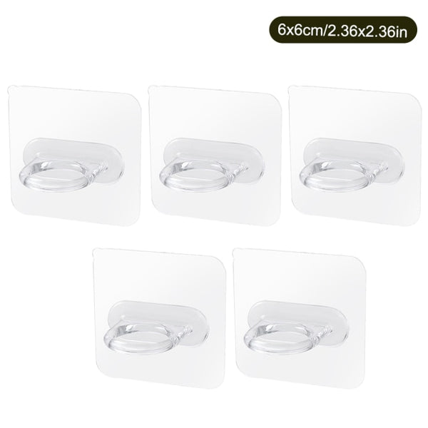 20/10 Pcs Hooks Transparent Strong Self Adhesive Door Wall Hangers Hooks Suction Heavy Load Rack Cup Sucker for Kitchen Bathroom