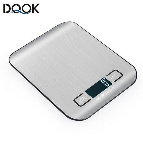 Kitchen Scale Stainless Steel Weighing For Food Diet Postal Balance Measuring LCD Precision Electronic Scales