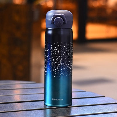 500ml 304 Stainless steel Starry Sky Office Vacuum flask Portable Mug Travel Water Bottle Fruit Juice Thermos Cup