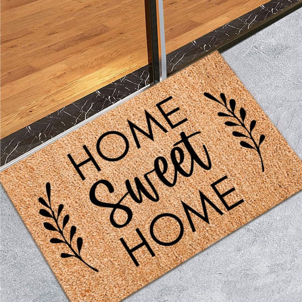 Coir Welcome Mats For Front Door Entrance Doormat Hallway Bedroom Kitchen Floor Rugs Non-Slip Funny Door Mats Outside Carpet