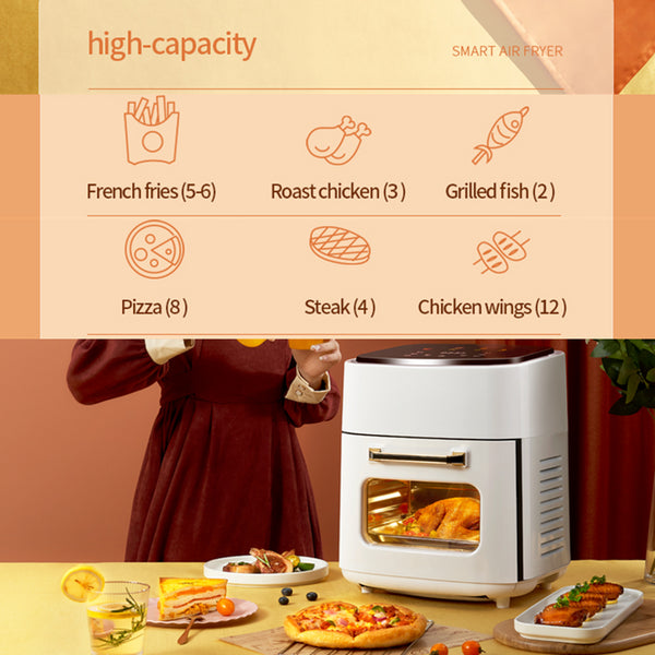 15L Air Fryer Oven Toaster Rotisserie and Dehydrator With LED Digital Touchscreen Multicookers Home multiplayer Electricity Oven