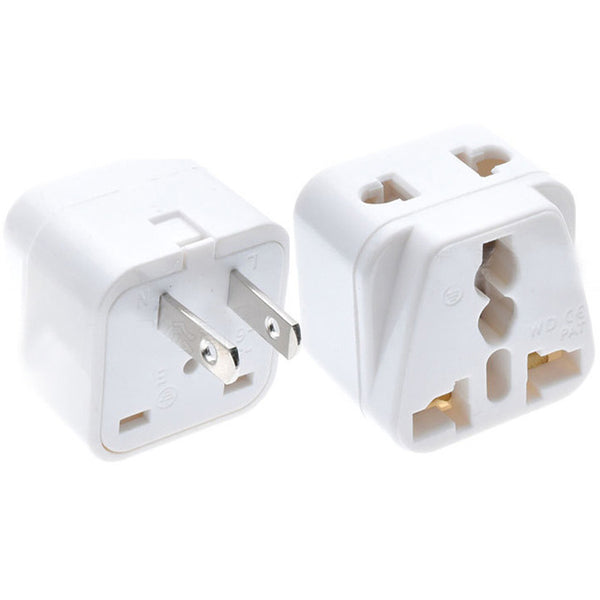 Universal Japan America 2 in 1 EU UK AU to US Travel Adapter Plug Type A/B Canada Thailand Electric Power Charger Convert Plug