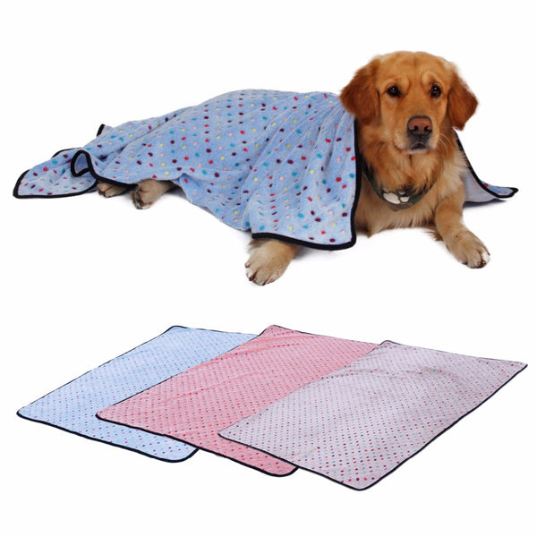 Soft and Fluffy High Quality Pet Blanket Cute Cartoon Pattern Pet Mat Warm and Comfortable Blanket for Cat and Dogs Pet Supplies